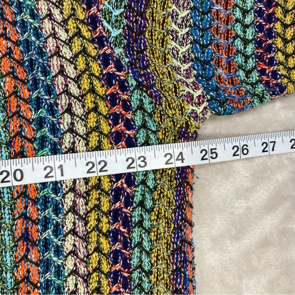 Vintage 90s Mondo Di Marco Colorful Italian Sweater Sz L COOGI Inspired - Picture 6 of 8